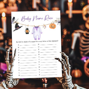 Purple Little Boo Baby Name Race Game