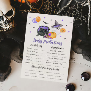 Purple Little Boo Ghost Baby Predictions Game