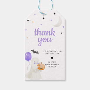 Purple Little Boo is Almost Due Favour Tags