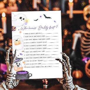 Purple Little Boo Who knows Daddy Best Game