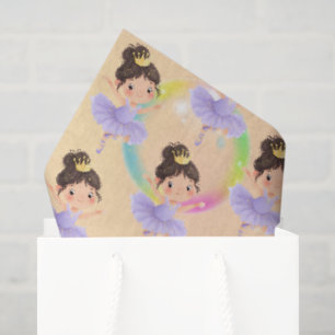 Purple Little Princess Ball Tissue Paper