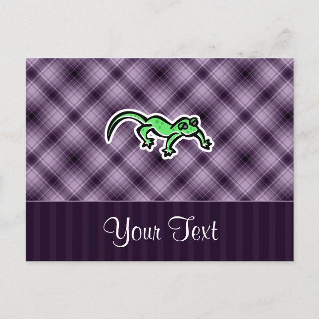 Purple Lizard Postcard (Front)