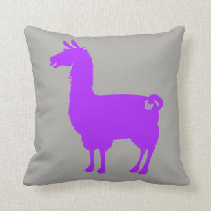 Purple Llama Pillow