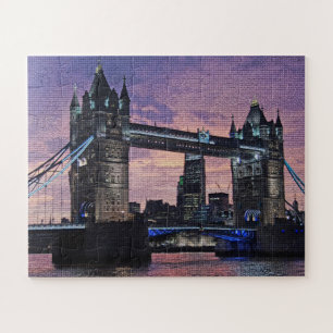 Purple London Tower Bridge Puzzle