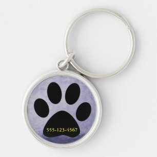 Purple Lost Dog Tag Key Ring