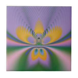 Purple Lotus Ceramic Tile