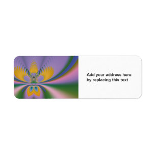 Purple Lotus Custom Return Address Label