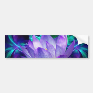 Purple lotus flower and its meaning bumper sticker