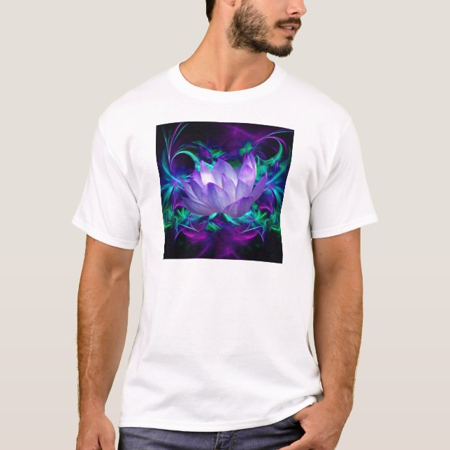 Purple lotus flower and its meaning T-Shirt (Front)