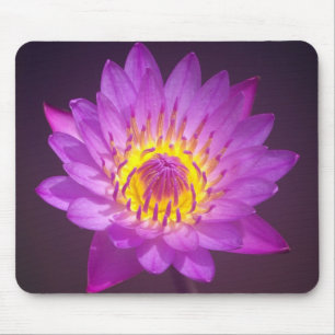 Purple Lotus Flower Mouse Pad