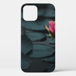 PURPLE LOTUS FLOWER ON WATER iPhone 12 CASE