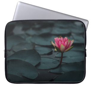 PURPLE LOTUS FLOWER ON WATER LAPTOP SLEEVE