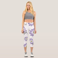 Purple Lotus Flower Yoga & Om/Aum Zen Calligraphy