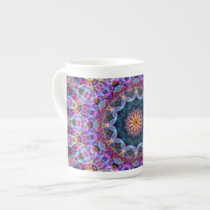 Purple Lotus kaleidoscope Bone China Mug