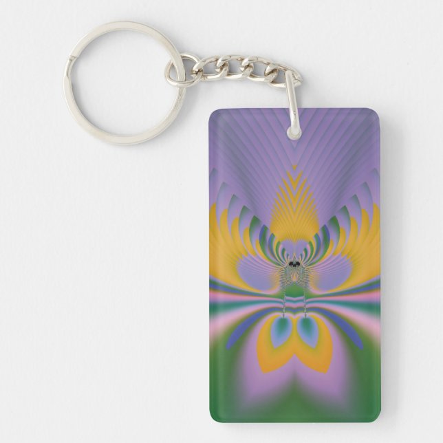 Purple Lotus Key Ring (Front)