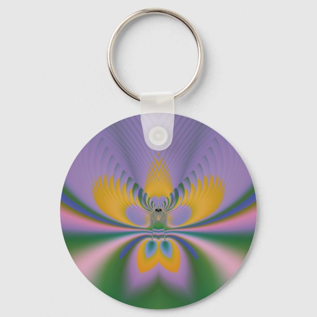 Purple Lotus Key Ring (Front)