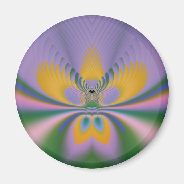 Purple Lotus Magnet (Front)