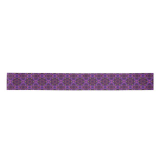 Purple Lotus Mandala Ribbon Satin Ribbon
