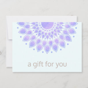 Purple Lotus Mandala Salon Spa Gift Certificate