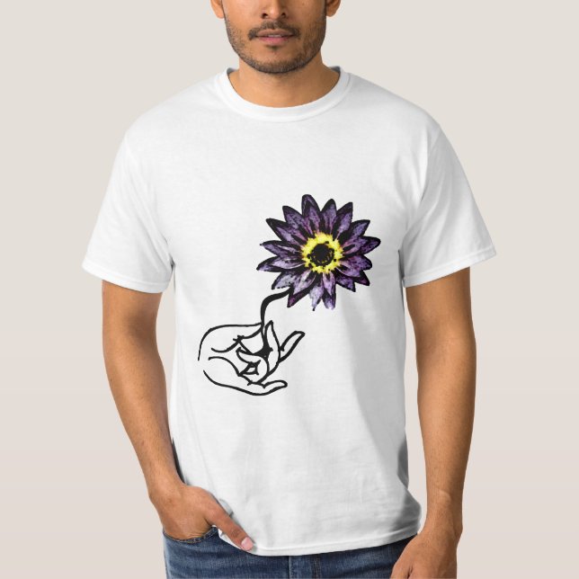 Purple Lotus - Men Yoga Tees (Front)