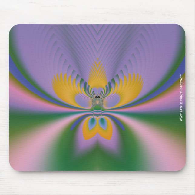 Purple Lotus Mouse Pad (Front)