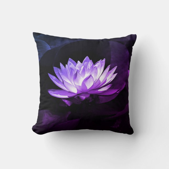 Purple Lotus Pillow (Front)