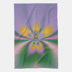 Purple Lotus Tea Towel