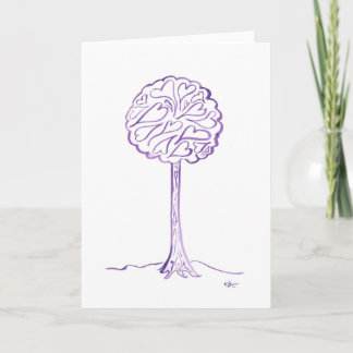 Purple Love Tree Holiday Card