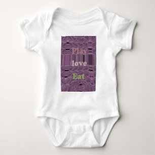 Purple Loves & Play Eat Africa South Traditional Baby Bodysuit
