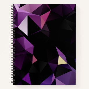 Purple Low-Poly Bullet Journal / Lined Notebook