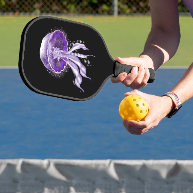 Purple Luminescent Jellyfish Pickleball Paddle (Insitu)