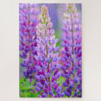 Purple Lupin Flowers Puzzle