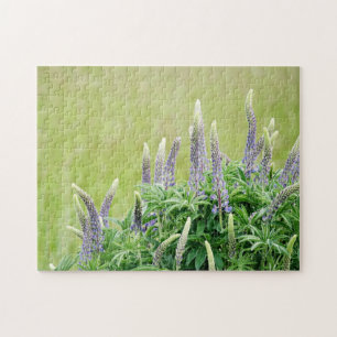 Purple Lupine Flowers Jigsaw Puzzle