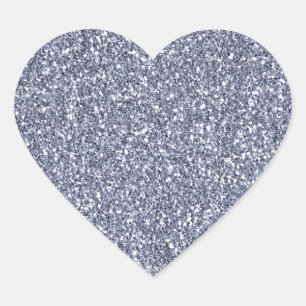 Purple Luxe Glitter   Heart Sticker