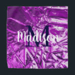 Purple Luxurious Custom Monogram Personalised Bandana<br><div class="desc">Luxurious Trendy Catchy Design that will impress you and the people around you. Also, you can add your touch to customise and personalise the design in your way to make It special. your gift will look so special and so different and all that without sacrificing the luxuriousness and the chic...</div>