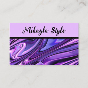 Purple Magenta Adaptable Beauty Style Business Card