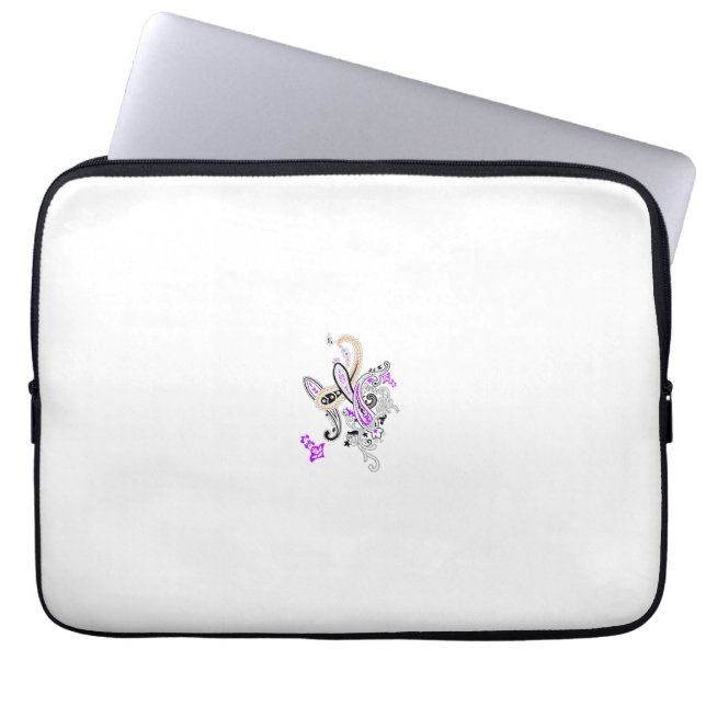 Purple-Magenta, Reddish Orange, Electronics Bag (Front)