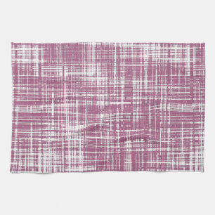 Purple Magenta  Stylish Abstract Pattern Tea Towel