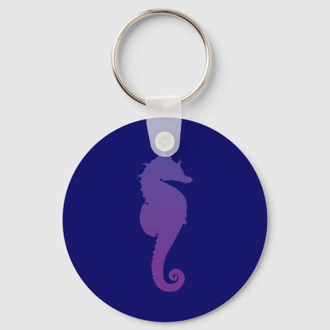 Purple Magic Sea Horse Key Ring (Front)