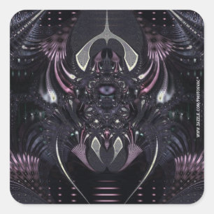 Purple Magic Square Sticker