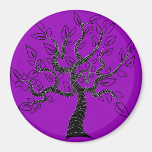 Purple Magnet with Tree of Life - Choose Colour