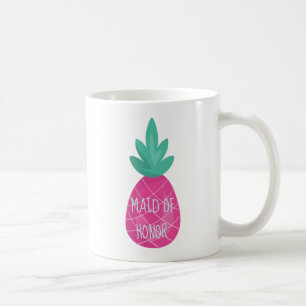 Purple Maid of Honour Pineapple Coffee Mug