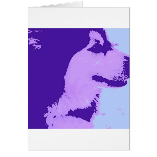 Purple Malamute Pop Art (Front)