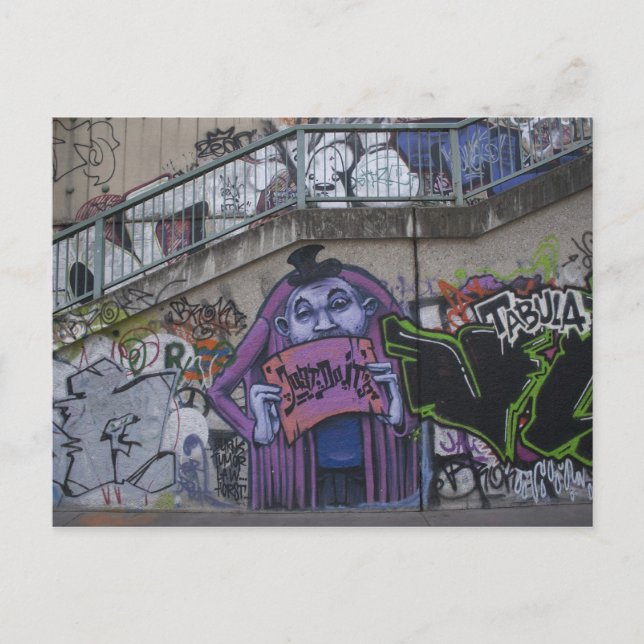 Purple Man Postcard (Front)
