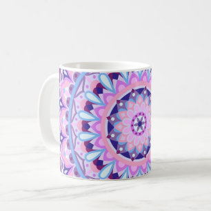 Purple Mandala Boho Geometric Pattern Cosy Coffee Mug