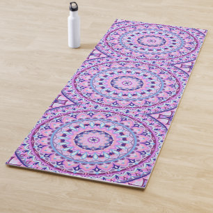 Purple Mandala Boho Meditation Fitness Vibrant Yoga Mat