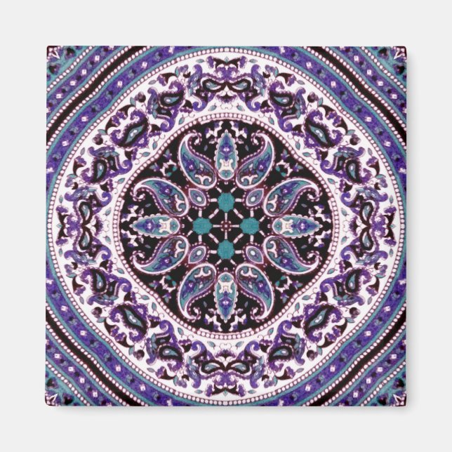 Purple Mandala Magnet (Front)