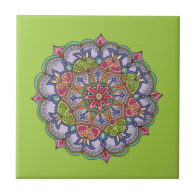 Purple Mandala Tile (Front)
