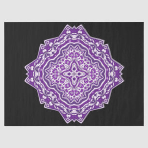 purple mandala tissue paper