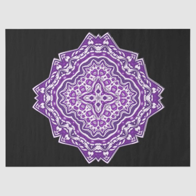 purple mandala tissue paper (Front)